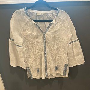 Spartina 449 Linen Blouse